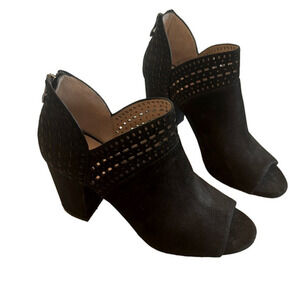 Antonio Melani Black Heel Peep Toe Booties size 8